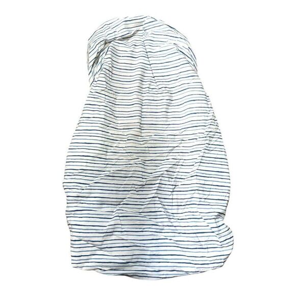 Circo Striped Kids Bedsheet Set Blue Toddler Crib Fitted Flat Sheet Pillowcase - Picture 3 of 10